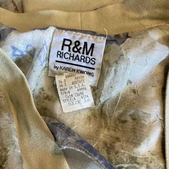 R&M Richards By Karen Kwong Sheer Jacket With Mock Tee - Picture 2 of 6